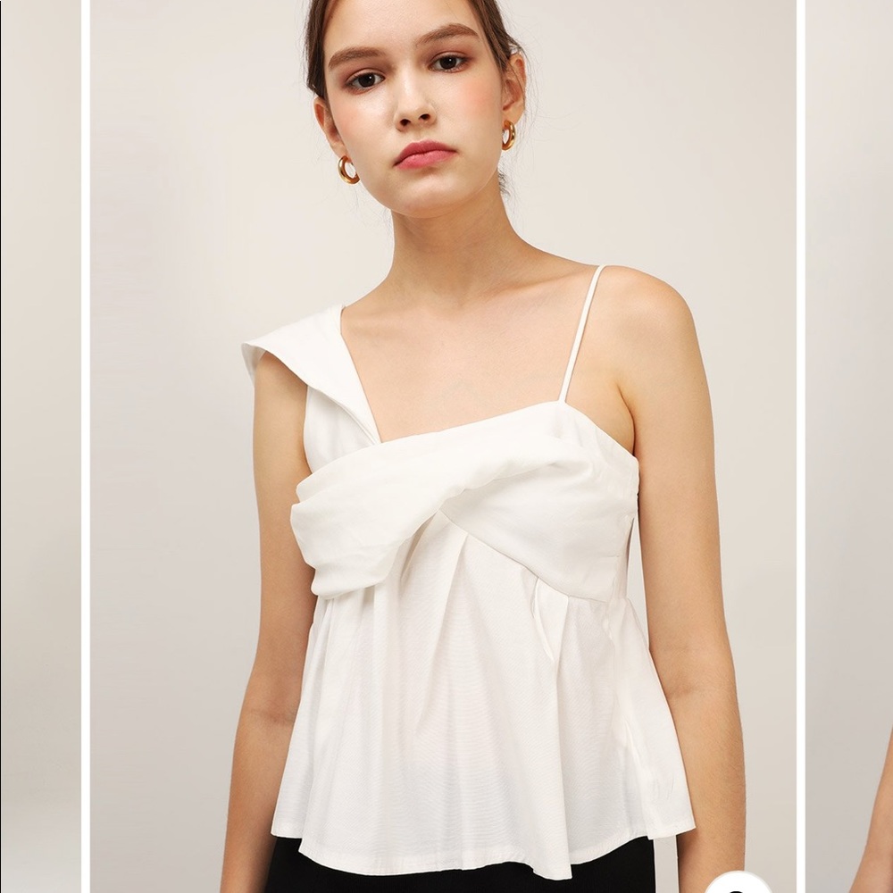 NWT Assymetric Draped top